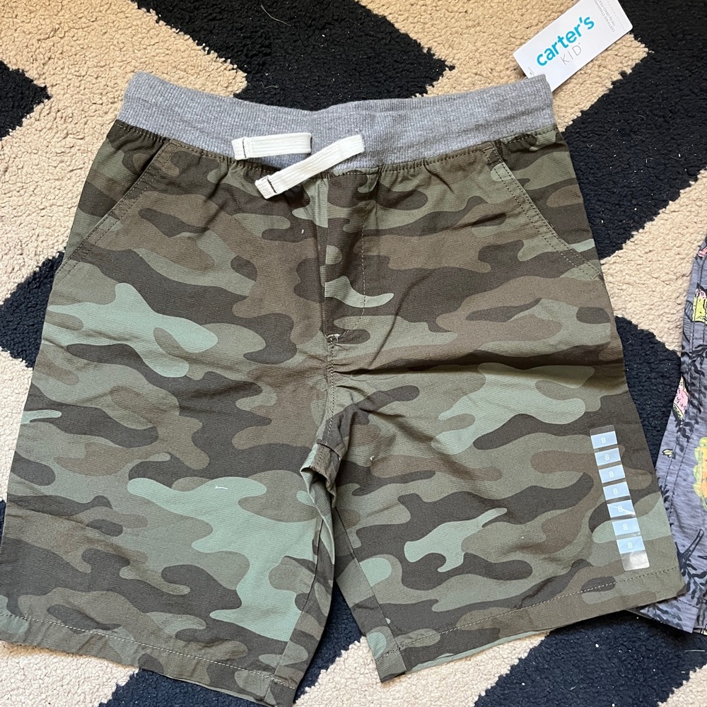 Carter's Green Camo Shorts Relaxed Fit
